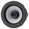 Kicker 51KM614FL 6.5-Inch (165mm) Thin-Mount Marine Coaxial Speakers with RGB LED, 4-Ohm, White & Silver Grilles Included view 4