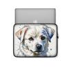 Art and Beyond Protective Sleeve Case for iPad Regular, Air, Pro 9 10 11 12 13"" inch Puppies Pet Dogs Cute Watercolor White Akbash Dog Breed Puppy Design Cute Carrying Cover Bag view 2