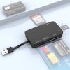 JMT 6in1 USB2.0 Smart Card Reader 480Mbps CR337 Compatible with Micro SD MS M2 SD/MMC IC ID SIM CAC DNIE ATM Bank Card view 2