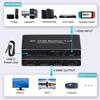 8K@60Hz HDMI Splitter 1 in 4 Out, 1x4 HDMI 2.1 Splitter Support 4K@120Hz, 1080P@240Hz VRR HDCP2.3 HDR 10, 48Gbps EDID Dolby Atmos 7.1ch view 2