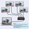 8K@60Hz HDMI Splitter 1 in 4 Out, 1x4 HDMI 2.1 Splitter Support 4K@120Hz, 1080P@240Hz VRR HDCP2.3 HDR 10, 48Gbps EDID Dolby Atmos 7.1ch view 3