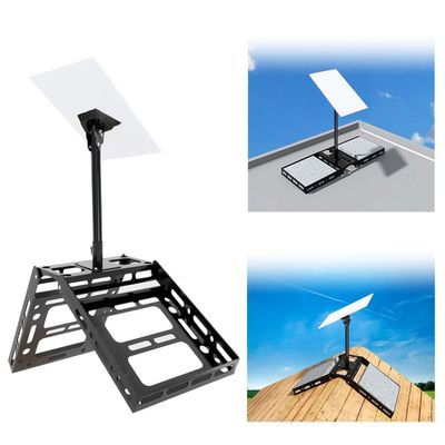 Adjustable Starlink Gen 3 Roof Ridge Mount, Ybervont Starlink Mounting Kit Gen 3 with 0-30 Adjustable Starlink Gen 3 Pipe Adapter, Starlink Roof Mount Kit for Starlink Internet Kit Satellite, Black
