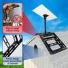 Adjustable Starlink Gen 3 Roof Ridge Mount, Ybervont Starlink Mounting Kit Gen 3 with 0-30 Adjustable Starlink Gen 3 Pipe Adapter, Starlink Roof Mount Kit for Starlink Internet Kit Satellite, Black view 3