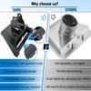 Adjustable Starlink Gen 3 Roof Ridge Mount, Ybervont Starlink Mounting Kit Gen 3 with 0-30 Adjustable Starlink Gen 3 Pipe Adapter, Starlink Roof Mount Kit for Starlink Internet Kit Satellite, Black view 4
