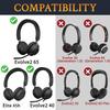 SOULWIT Cooling Gel Earpads Replacement for Jabra Evolve2 65 (Evolve 2 65MS 65UC MS UC)/Evolve2 40 (40UC 40MS USB)/Elite 45h On-Ear Wireless Headset, Ear Pads Cushions with Ice Silk Fabric - Burgundy view 2