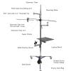 All in One Camera Stand Setup for Video Creators,Mobile Shooting Device Tree for Youtuber/Instgram/Tiktok/Vlogger/Live Mount Camera/Mic/Light/Monitor etc-55lbs Payload view 4