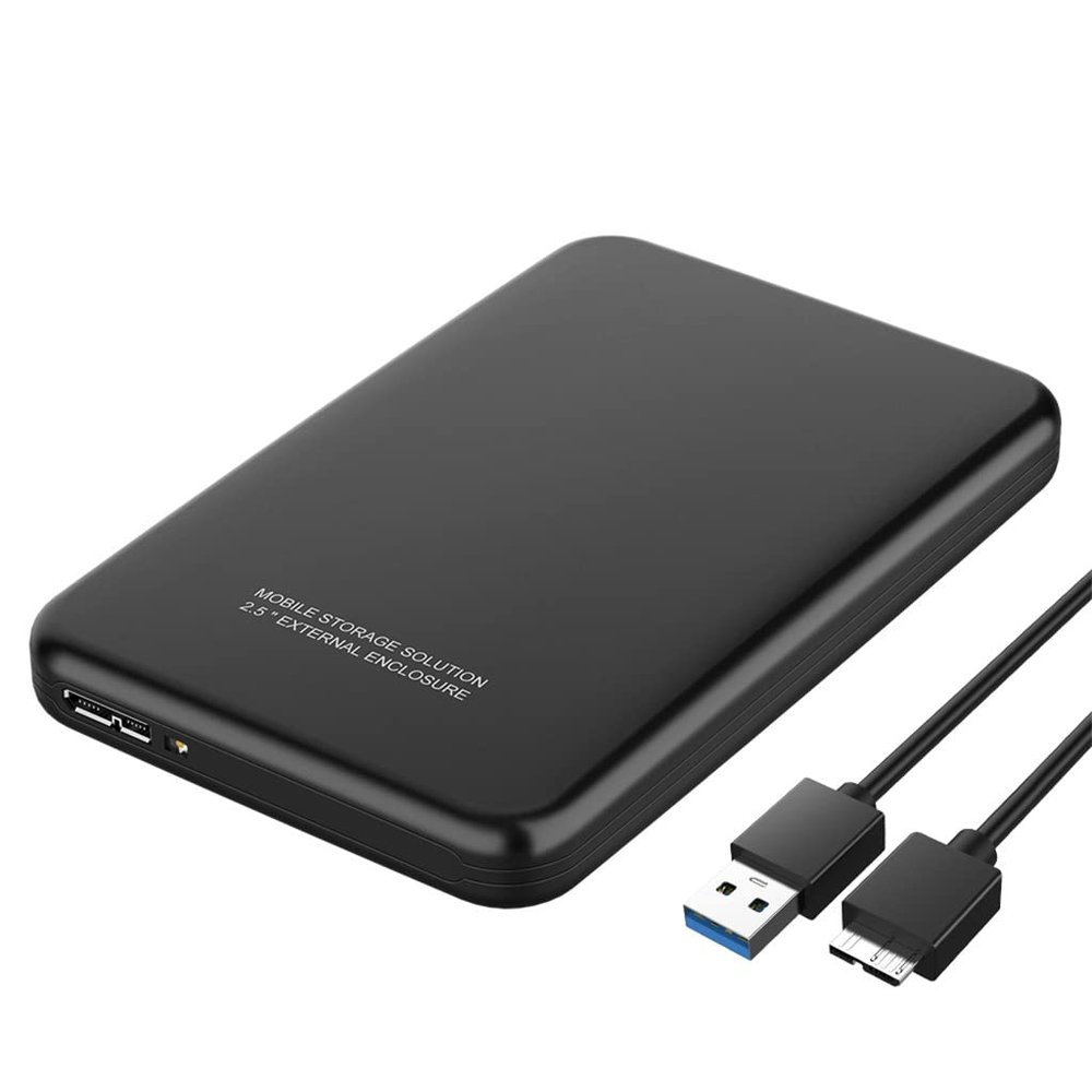 USB3.0 External Hard Disk 500GB 1TB 2TB Storage Device Drive 7200rpm Drive Mobile Hard Disk HDD 2.5" (Color : Black, Size : 1TB)