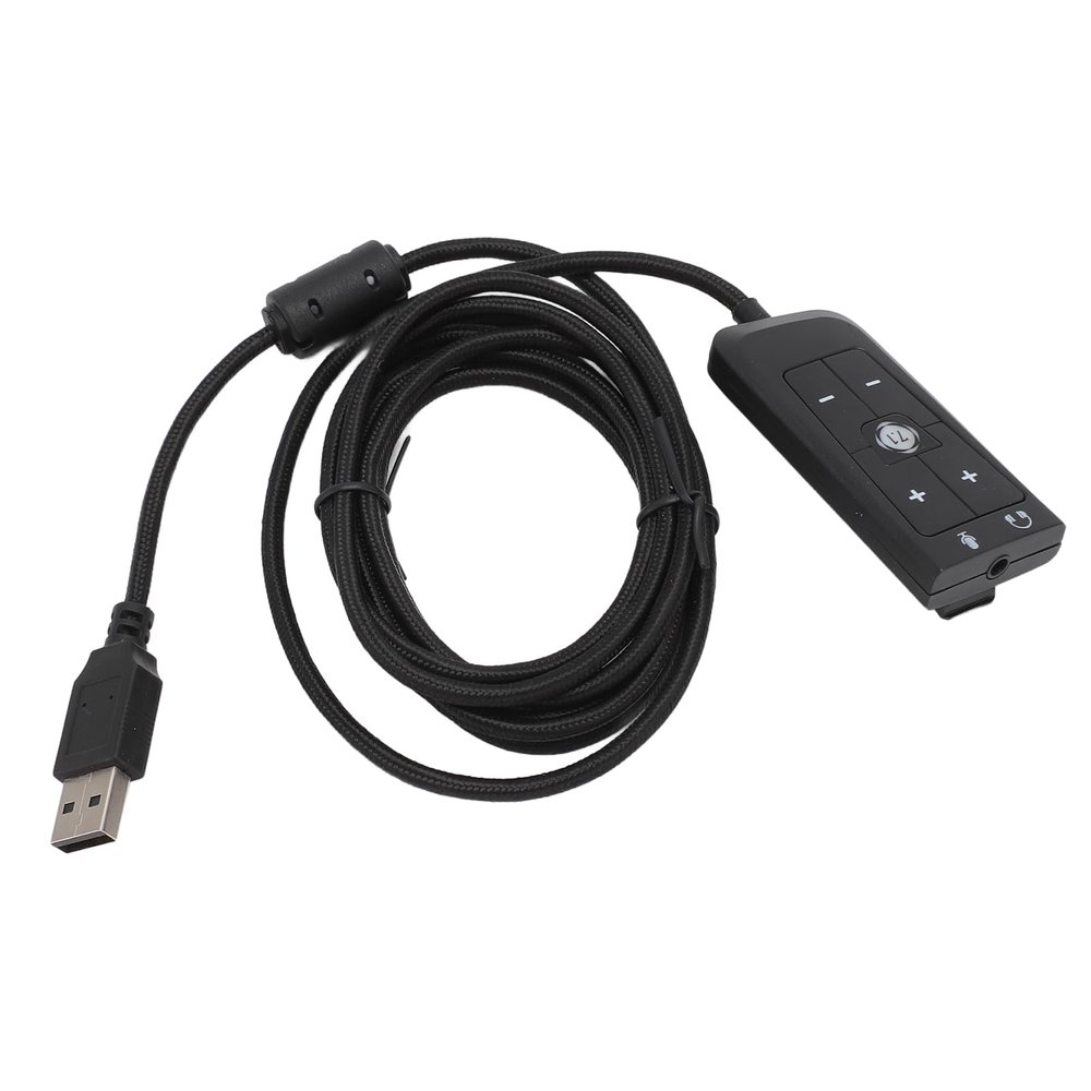 USB to 3.5mm Jack Audio Sound Card Adapter with Headphone and Microphone Jack for Kingston Cloud II PC,Laptop,Linux,Desktops, and More Device