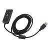USB to 3.5mm Jack Audio Sound Card Adapter with Headphone and Microphone Jack for Kingston Cloud II PC,Laptop,Linux,Desktops, and More Device view 2