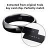 ZERTRAN Tesla Smart Key Tesla Smart Ring Tesla Key Accessories Key Card Model 3/Y Key Fob Replacement Ceramic RFID Smart Ring for Tesla Model 3 Model YUS Size 9 view 2