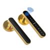 YAXRO T2 Tuya App Mobile Smart Lock Control Intelligent Biometric Identification Fingerprint Password Single Lock Wooden Door(Silver Tuya) view 1
