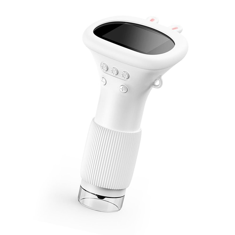 2in Screen Handheld Microscope 2MP 100 to 1000X Zoom Real Time HD Imaging Portable Microscope with 8 LEDs (White)