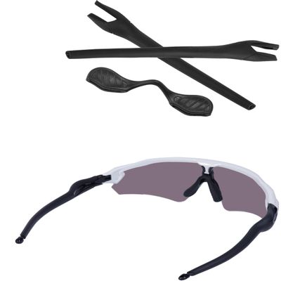Bowyer 1 Pair Replacement Rubber Kits Compatible with Oakley Radar EV Pitch OO9211 / Path OO9208 / Path Asian Fit OO9275 Sunglass-Black