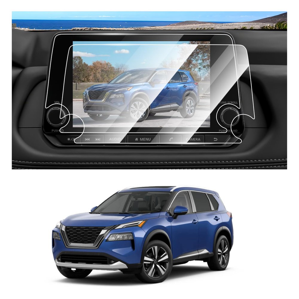 2 Pack Screen Protector for 2021-2025 Nissan Rogue S SV Accessories 8 inch Touchscreen 9H Tempered Glass Screen Protector Anti-Glare Shatterproof (Not for Rogue Platinum, Not for Rogue Sport)