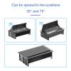 GYP-JFDSZ Desktop Socket, Universal Socket with Universal Serial Bus Charging, Pop Up Black Silver Aluminum Alloy Cover for Meeting Room,Black view 4