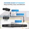 4COVR 16 Channel Security Camera System, Human/Vehicle Detection, Night Vision, 16CH 4K NVR 4TB HDD, 12Pcs 8MP Wired Commercial Bullet PoE IP Camera IP67, Business Surveillance Outdoor, LY37EB8M1612 view 3
