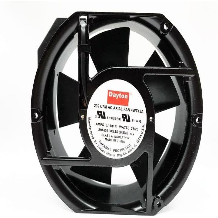 AJSWISH 4WT43A 239 CFM AC AXIAL Fan 240-220V 26/25W Cooling Fan for 4WT43A 17CM Fan