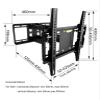 AVXANKTG DL-D-106SH 23"-55" 50" VESA 400X400 75kg Full Motion 6 Arm Adjustable Arm TV Wall Mount Bracket Wall Movable Arm LCD Stand view 2
