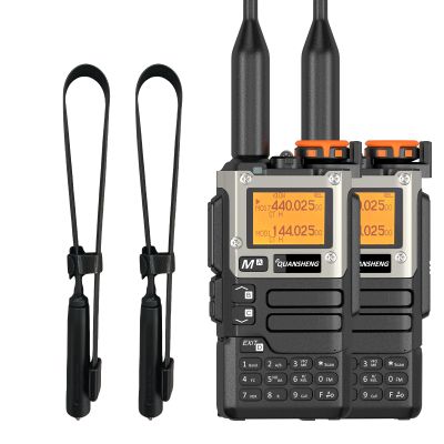 QUANSHENG UV-K5 8 Radio 2 Pack DTMF Walkie Talkie with NOAA Weather Alert USB-c Charging Dual Band UV-K6 Upgede Version UV-K5 Two Way Radio with Tactical Antenna
