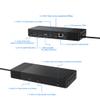 JMT USB-C Docking Station DP 4K 60HZ Triple Display RJ45 Gigabit Ethernet Hub 3.5mm Audio Jack HUB Compatible with HDMI view 2