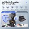 Universal Travel Adapter 2 Pack with 3.0A PD USB-C & QC USB-A Ports, Fast Charging International Plug Adapter, Worldwide Wall Charger AC Power Plug Converter Adaptor for US to EU UK AUS Asia view 4