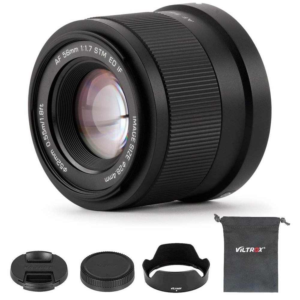 VILTROX 56mm F1.7 f/1.7 Z-Mount, STM Large Aperture APS-C Auto Focus Lightweight Prime Lens for Nikon Z-Mount Cameras Z30 Z50 Z5 Z6 Z6II Z7 Z7II Z8 Z9 ZFC