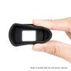 Long Soft EF Eyecup Eyepiece Viewfinder & 2-Pack EF/EF-S Mount Body Cap Rear Lens Cover for Canon EOS Rebel T7 T6 T5 T8i T7i T6s T6i T5i SL3 SL2 90D 80D 77D 70D 60D 5D Mark II 6D Mark II & More Camera view 2