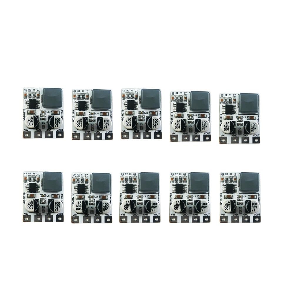 10PCS Down Regulator 5A High Efficiency Fast Response Synchronous Step 4.5-28V to 3V 3.3V 4V 5V 6V 9V 10V 12V DC-DC Buck Converter (10PCS 12V)