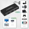 8K@60Hz HDMI Splitter 1 in 2 Out, 1x2 HDMI 2.1 Splitter Support 4K@120Hz, 1080P@240Hz VRR HDCP2.3 HDR HDR10 48Gbps EDID Dolby Atmos 7.1ch view 2