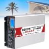 4000W 8000W Pure Sine Wave Inverter Dc 12V/24V/48V/60V to Ac 110V-220V Car Power Inverter with Lcd Display and Dual Smart Fans for Car Converter, Camping,8000W-24V view 1