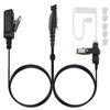 HELETUL Two Way Radio Earpiece Headset Air Acoustic Tube Ear Piece 6 Pin Earphone Headphone for Motorola ex500 gp328plus for Ailunce hd1 for Retevis rt29 nr30 b3h rb23 rb47v rt48 Walkie Talkies view 1