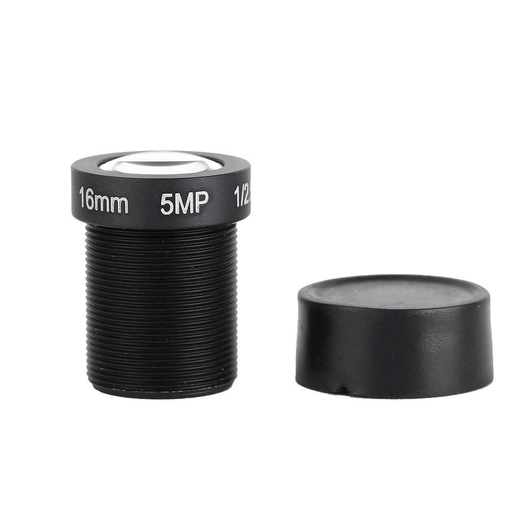 XHTLLO 5MP 16mm HD Single Pbladee Lens Replacement Accessory for Camera Black