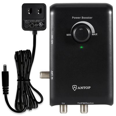 ANTOP Adjustable Amplifier Power Controller & Power Adapter 12V AC/DC for ANTOP Build-in Amplifier Antenna