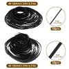 100 Pcs Recorder Rubber Belts 1mm&4mm Width 40-135mm Arcade Belt Cassette Tape Recorder Flat Cassette Tape Machine Rubber Repair Belts view 2