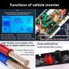 4000W 8000W Car Power Inverter, DC 12V/24V/48V/60V to 110V/220V AC Car Plug Adapter Outlet Converter with 2 AC Outlets & USB car Charger for Laptop Computer,4000W-12V view 3