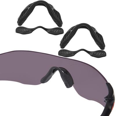 Bowyer 2 Pairs Replacement Nose Pads Compatible with Oakley EVZero Path OO9308 / Pitch OO9383 / Range OO9327 Sunglass-Black