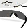 Bowyer 2 Pairs Replacement Nose Pads Compatible with Oakley EVZero Path OO9308 / Pitch OO9383 / Range OO9327 Sunglass-Black view 2
