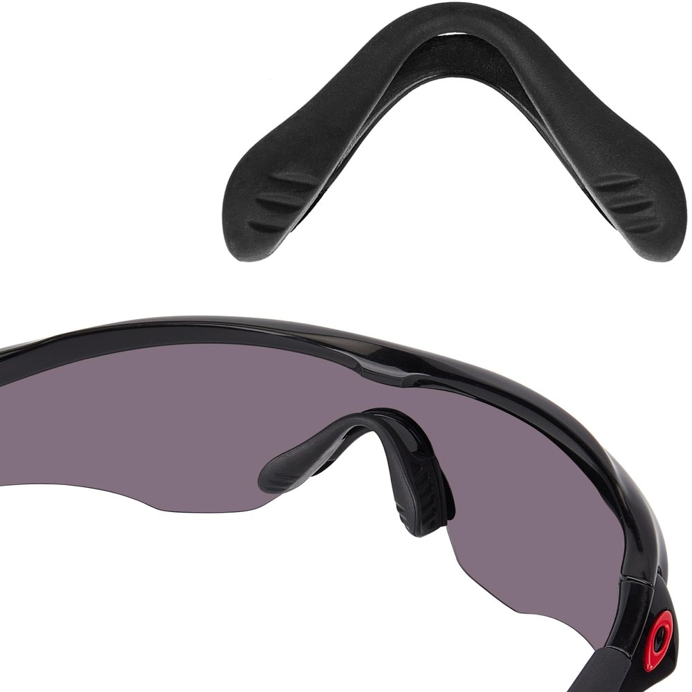 Bowyer 1 Pair Replacement Nose Pads Compatible with Oakley M2 Frame OO9212 / XL OO9343 / Vented Sunglass-Black