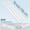 ZhiYo Cord Covers for Wires on Wall Extra-Long, 13.12ft & 100 FT 1/4 Wire Loom Bundle view 3
