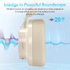 Noise Cancelling Headphones Wireless Bluetooth, Over Ear Headphones Bluetooth with Microphone, Cancelling Wireless Headphone Over Ear, 65h Playtime, Clear Calls, Comfort Fit For Travel (Beige) view 3
