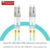5m(15ft) OM4 LC LC Fiber Patch Cables MMF Multimode, Options 0.2m~153m, Fiber Optical Cable Duplex, 50/125m 40G/100G LSZH (2pack),  view 2