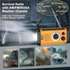 48100mWh Emergency Crank Weather Radio, Solar Hand Crank NOAA/AM/FM Radio, Portable Dynamo Radio, Flashlight & Reading Lamp,SOS,Earphone Jack, Compass for Hurricane Storm Camping Outdoor Survival Kit view 3