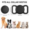 Waterproof Tracker Dog Collar Holder, GPS Dog/Cat Trackers (Smart Tag Included), Works with iOS (Only) Find My App, for Dogs Cats Pets -1 Pack Black view 2