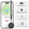 Waterproof Tracker Dog Collar Holder, GPS Dog/Cat Trackers (Smart Tag Included), Works with iOS (Only) Find My App, for Dogs Cats Pets -1 Pack Black view 4