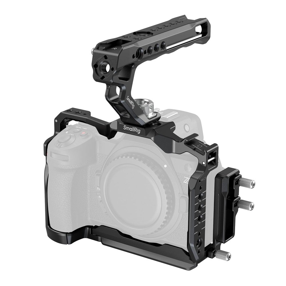 SmallRig Z6 III Camera Cage Kit for Nikon Z6 III, with Top Handle and Cable Clamp, Aluminum Alloy Camera Full Cage Kit with Anti-Twist Design, Built-in Quick Release Plate for Arca-Swiss - 4520