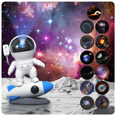 Astronaut Galaxy Projector for Bedroom Decor,13 in 1 Planetarium Star Projector with Solar System & Constellation,LED Space Galaxy Lamp with Timer,Starry Sky Nebula Light for Kids Gifts, Room Decor