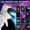 Astronaut Galaxy Projector for Bedroom Decor,13 in 1 Planetarium Star Projector with Solar System & Constellation,LED Space Galaxy Lamp with Timer,Starry Sky Nebula Light for Kids Gifts, Room Decor view 2