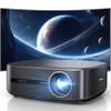 [1200 ANSI & Audio by DBX-TV] Alvar Projector with WiFi 6 and Bluetooth, 30W Speakers, NetfIix Certified & DoIby Audio Outdoor Proyector, Auto Focus Native 1080P Smart Projector, Black view 1