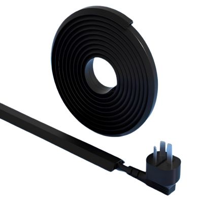 Cable Hider, Wire Covers for Cords, Soft PVC Wire Covers, Wire Management for Home Offices Gym Restaurant(Color: Black, Wide: 4cm)