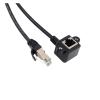 QZLIBEFUD RJ45 Cable Male to Female Screw Panel Ethernet LAN Network Shield 90 Degree Right Angle Extension Cable 0. 0.6m 1m 1.5m(Angle 0.6m) view 1